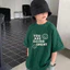 Mùa Hè Phiên Bản Hàn Quốc Trẻ Em Thời Trang In Chữ Ngắn Tay Cotton Nguyên Chất Áo Thun Bé Trai Trung Lớn Trẻ Em Thời Trang Đáy Áo Sơ Mi OUIY