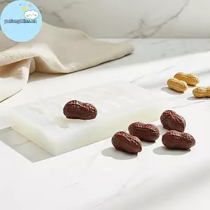 Pufangbliss Khuôn Silicon Cấp Thực Phẩm Chịu Nhiệt Hình Đậu Phộng Cho Sáng Tạo Bánh Mousse Nướng VN