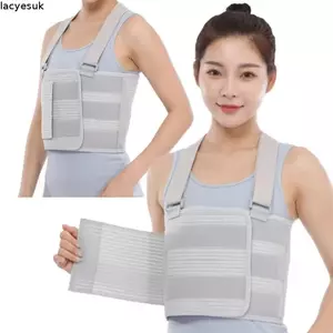 Dây đeo cố định xương sườn LACYESUK, Thắt lưng kiềm chế ngực có thể điều chỉnh thoải mái, Hỗ trợ Nẹp thắt lưng co giãn Corset Cố định gãy xương Dây đeo cố định Hỗ trợ cột sống