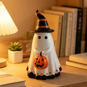 Tượng Ma Với Bí Ngô Halloween Để Bàn Trang Trí Trang Trí Thu Nhỏ Theo Mùa Màn Hình Nhỏ Gọn Cho Khay Tầng