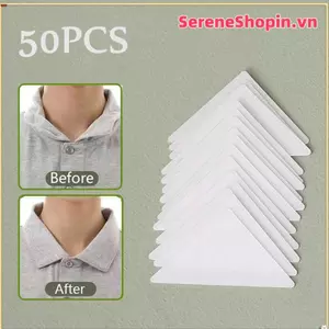 SERENE 50 Miếng đệm cố định cổ áo - Dán tự dính, không nhìn thấy được, giúp tạo dáng cổ áo đứng cho áo sơ mi nam