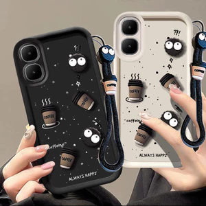Infinix smart 20 Case 3D Cup Design Vỏ điện thoại di động TPU silicon bền