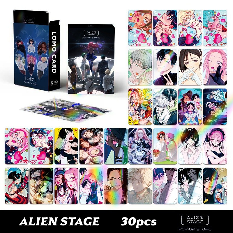 1-124 Chiếc Manga Manhwa Phim Hoạt Hình AIEN STAGE Laser Holographic Lomo Cards Dán Vòng Chìa Khóa Photocards Mizi Sua Hyuna Till Ivan Luka Hologram Bưu Thiếp YM