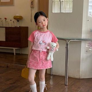 S58- [tomnaukids] Set áo hồng chân váy Jean KÈM GẤU size từ 8-30Kg