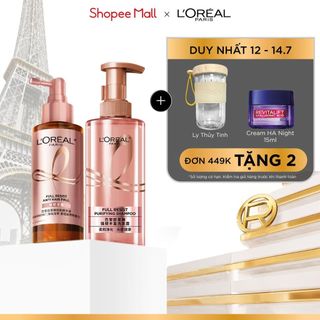 Bộ dầu gội & xịt serum ngăn ngừa & giảm gãy rụng tóc, tóc chắc khỏe hơn L’oreal Paris Full Resist 440ml, 90ml