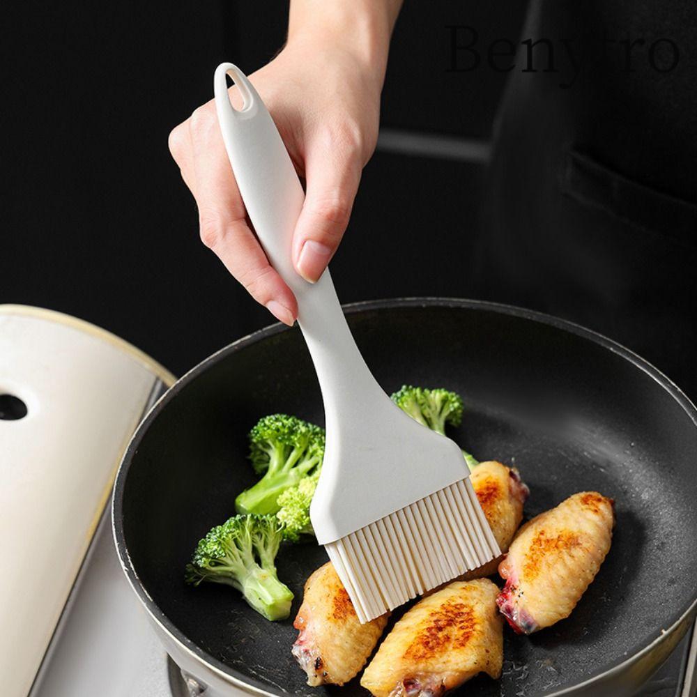 Benytro Bàn chải nướng thịt nướng BENYTRO, Bàn chải dầu chống rụng chịu nhiệt, Dụng cụ làm bánh silicon bề mặt rộng