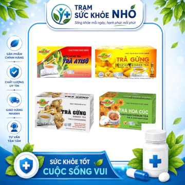 [COMBO 3 HỘP] TRÀ TÚI LỌC / HÒA TAN HÙNG PHÁT - Trà Gừng / Atiso / Hoa Cúc / Slim Tea