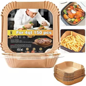 Tấm lót nồi chiên không khí dùng một lần cho nồi ăn liền 4QT Vortex Plus Nồi chiên không khí và Cuisinart ClearView 4-Quart, Tấm lót nồi chiên không khí Chefman, Tấm lót nồi chiên không khí 4qt, Giấy 