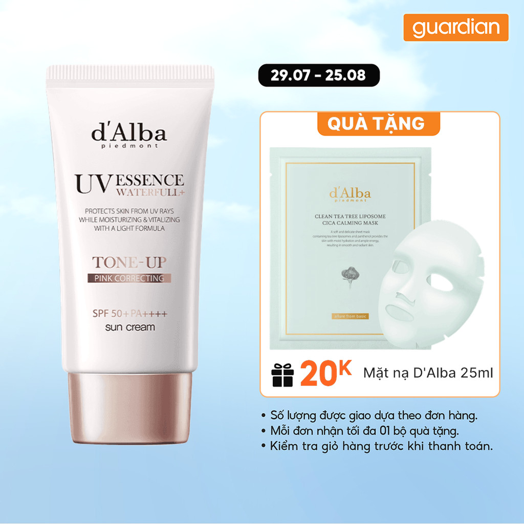 Kem Chống Nắng D'alba Waterfull Tone-up Sun Cream 50ml | Guardian Việt Nam
