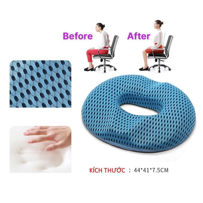 [🚚 Free shipping]Gối lót ghế ngồi chống trĩ Gối Nệm Y Tế chất liệu cao su non giảm ê mỏi mông | BigBuy360 - bigbuy360.vn