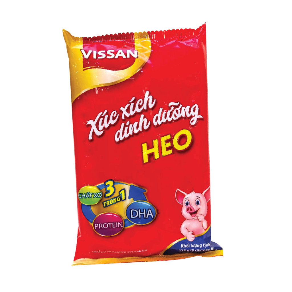 Xúc xích tiệt trùng Vissan DHA heo 35gx5 - 83392