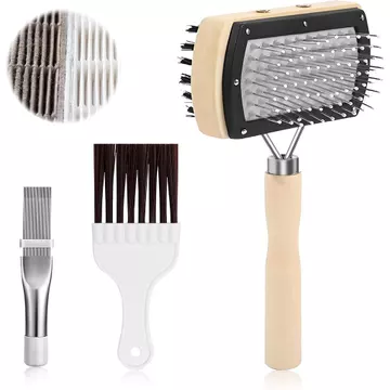 Bộ bàn chải làm sạch vây bình ngưng điều hòa 3 mảnh – Máy làm sạch cuộn dây AC cho máy bay hơi và các đơn vị chia nhỏ, Bàn chải làm sạch cuộn dây tủ lạnh, Bộ ống dẫn AC