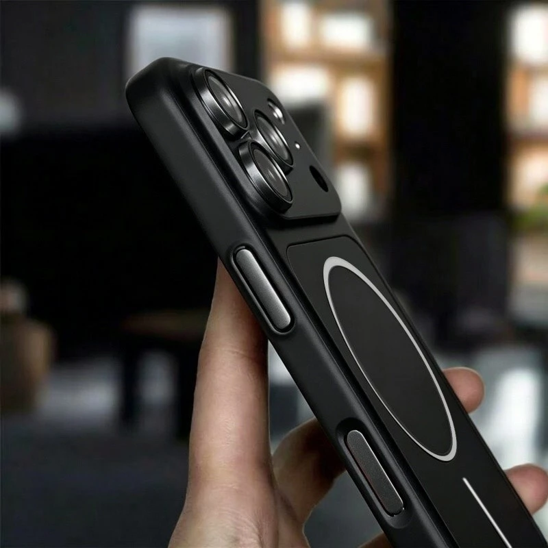Thay đổi sang 18 pro max Ốp điện thoại iPhone 17 16 15 14 13 pro max 18Pro Ốp điện thoại sạc không dây từ tính có nắp ống kính máy ảnh bảo hiểm toàn diện Ốp điện thoại cứng mờ chống sốc