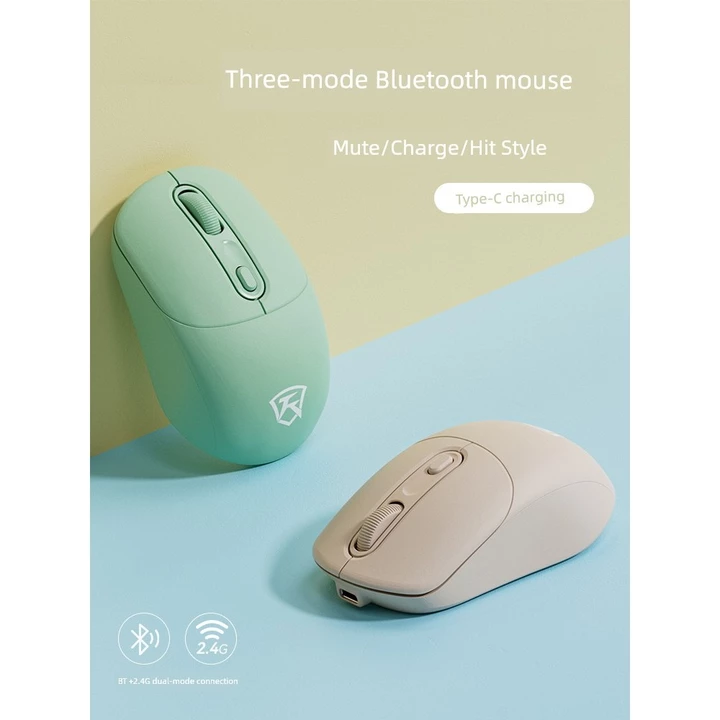 chuột không dây không tiếng ồn chuột không dây gaming Chuột Không Dây Im Lặng Bluetooth Ba Chế Độ Máy Tính Notebook Sạc Bên Ngoài Cô Gái Dễ Thương Chơ