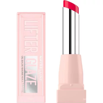 Son dưỡng dầu Maybelline Lifter Glaze với axit Hyaluronic và hỗn hợp dầu dưỡng ẩm, Son dưỡng môi với 24 giờ, Dưỡng ẩm bóng, Cherry Swirl (Sheer Cherry Red)