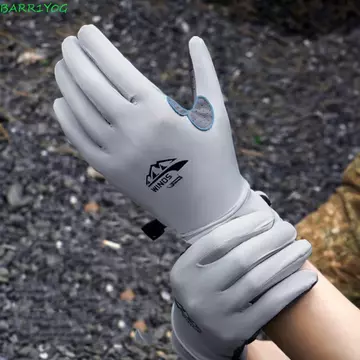 Găng tay lụa băng chống nắng BARR1Y0G, Găng tay chống nắng chống nắng chống tia cực tím, Găng tay màn hình cảm ứng ngón tay sương Găng tay sang trọng đầy màu sắc Găng tay chống nắn