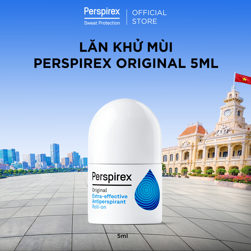 Lăn khử mùi Perspirex Original: Dành cho da thường hay đổ mồ hôi, hiệu quả kéo dài 3-5 ngày
