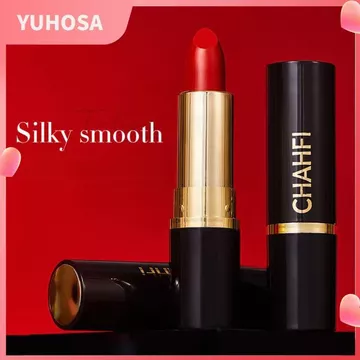 Son môi CHAHFI lì mịn dưỡng ẩm, không dính cốc, lên màu mịn không khô, lựa chọn hoàn hảo cho phụ nữ trưởng thành, dùng hàng ngày đi làm, đa dạng phong cách, có màu cam và đỏ hot, nhiều màu để chọn.
