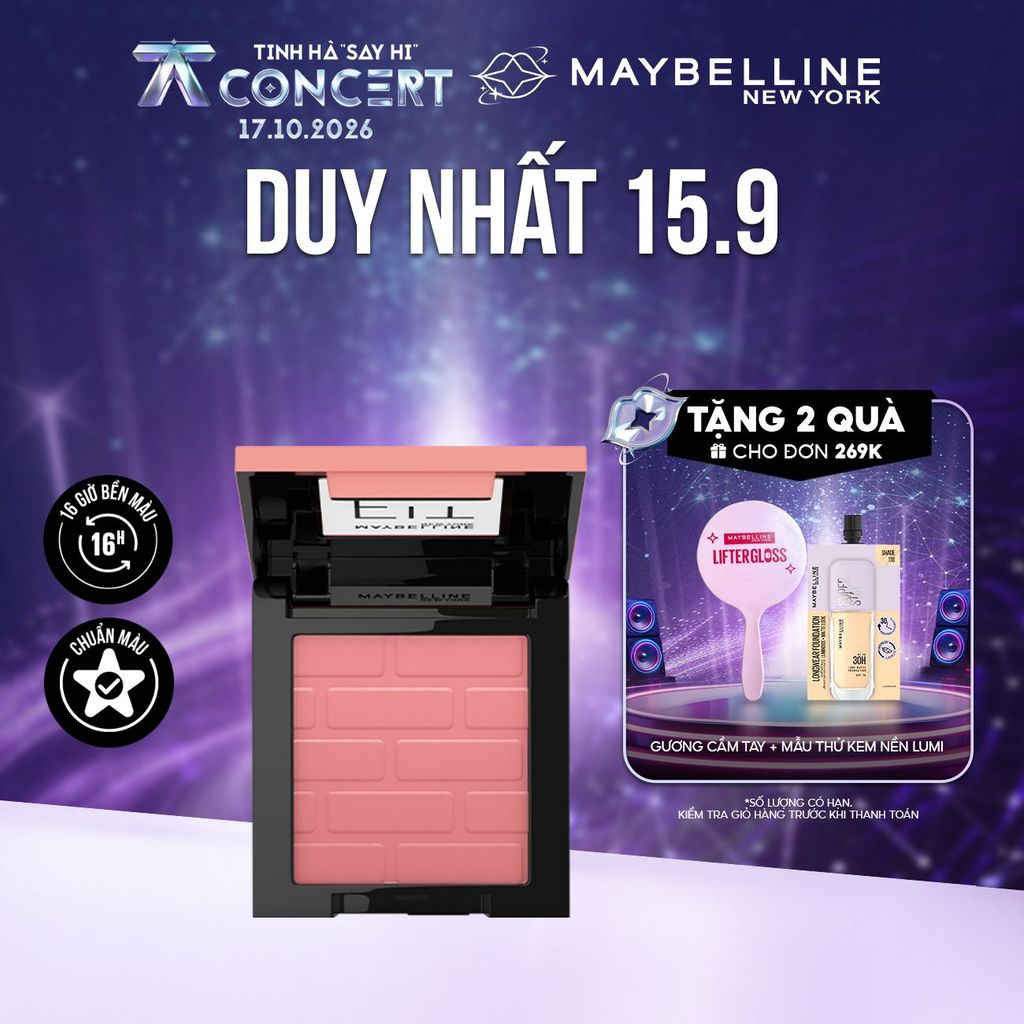 Phấn má hồng mịn lì chuẩn màu Maybelline Fit Me Blush 4.5g