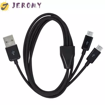 Cáp Micro USB JEROMY 2 cổng, Cáp sạc Micro USB sang USB 2 cổng Y, Cáp sạc MICRO Cáp sạc 1M Cáp sạc kép 2 trong 1 Dây cáp điện thoại Android