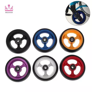 Bánh xe lăn Maxrrh Bánh xe bánh trước thay thế 4 Inch Con lăn chống ăn mòn có vòng bi hoạt động cho xe lăn điện bằng tay Mới