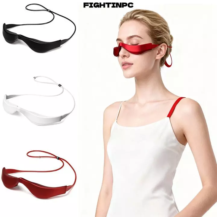 Máy mát xa mắt FIGHTINPC, Máy mát xa mắt EMS điện, Nâng cấp liệu pháp ánh sáng đỏ Máy mát xa dưới mắt Giảm mỏi mắt Máy làm đẹp Chăm sóc đường nét mịn
