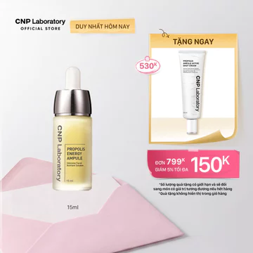 [CNP] Tinh chất tái tạo phục hồi da chiết xuất keo ong CNP Propolis Energy Active Ampule 15ml