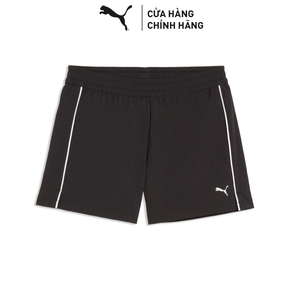 Quần Đùi Thể Thao Tập Luyện PUMA Nữ W TropicalSpeed WovenShort3 Black Màu Đen