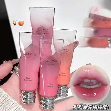 Ice Cube Son Bóng Nước Bóng Son Bóng Dưỡng Ẩm Trong Suốt Gương Thủy Tinh Son Thạch Giữ Màu Trang Điểm Son Bóng Làm Trắng Môi Bùn Môi