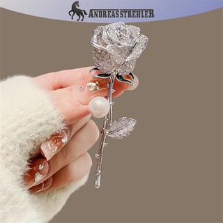 Onetimingfine Metal, Đầy Kim Cương, Ngọc Trai, Hoa Hồng, Trâm Cài, Dễ Thương, Lớn Corsages, Tính Khí, Chân, Phù Hợp Với Và Phụ Kiện VN