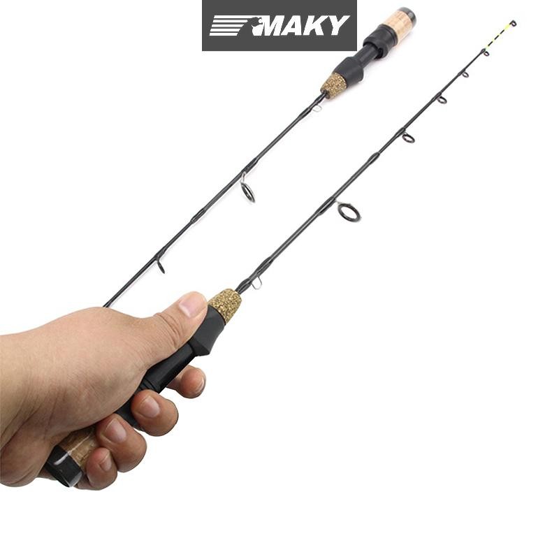Newwellknownepic 60cm 2 Đầu Cần Mùa Đông Đá Cần Câu Cực Giải Quyết Cột Carbon Đá Cần Câu VN