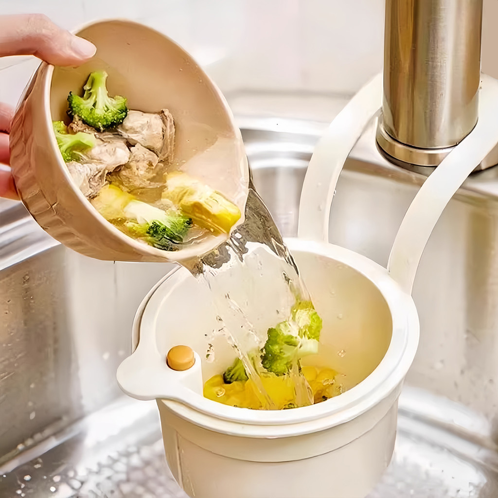 Bộ lọc rác treo bồn rửa- Giỏ làm sạch rau quả chống tắc nghẽn- Dễ dàng làm sạch