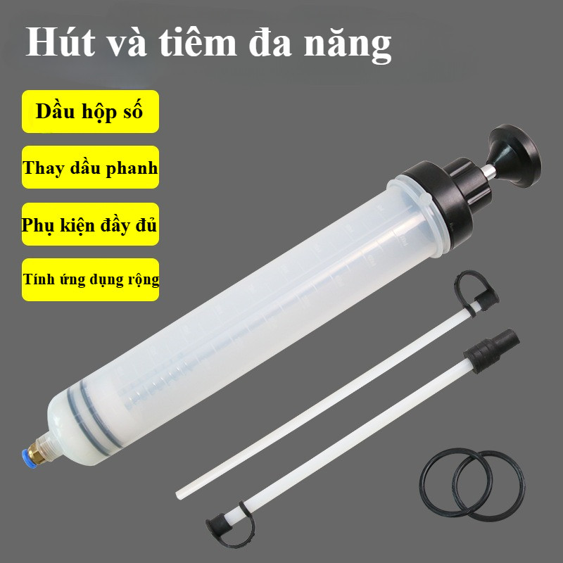 Bơm Hút Dầu Ô Tô 500cc Cao Cấp - Bơm Tay Tiện Lợi, Hút Dầu Nhớt Hiệu Quả, Ống Dài Linh Hoạt
