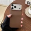 Ốp điện thoại chống rơi mờ bằng da vải thiều cho iPhone 17 16 Pro Max 17 Air 16 17 15 14 13 12 11 Vỏ bảo vệ chống sốc