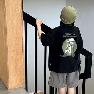 [MUA THEO CHIỀU CAO ] AP26 - Áo Phông Cho Bé Hình Đạp Xe Từ 11-35kg Chất Cotton Chính Phẩm Cao Cấp Cổ tròn