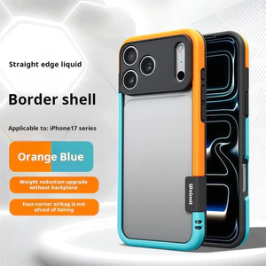 Ốp điện thoại viền màu cho iPhone 17 Pro Max 12 13 14 15 16 pro max 15 16 plus Vỏ điện thoại di động chống trượt rỗng