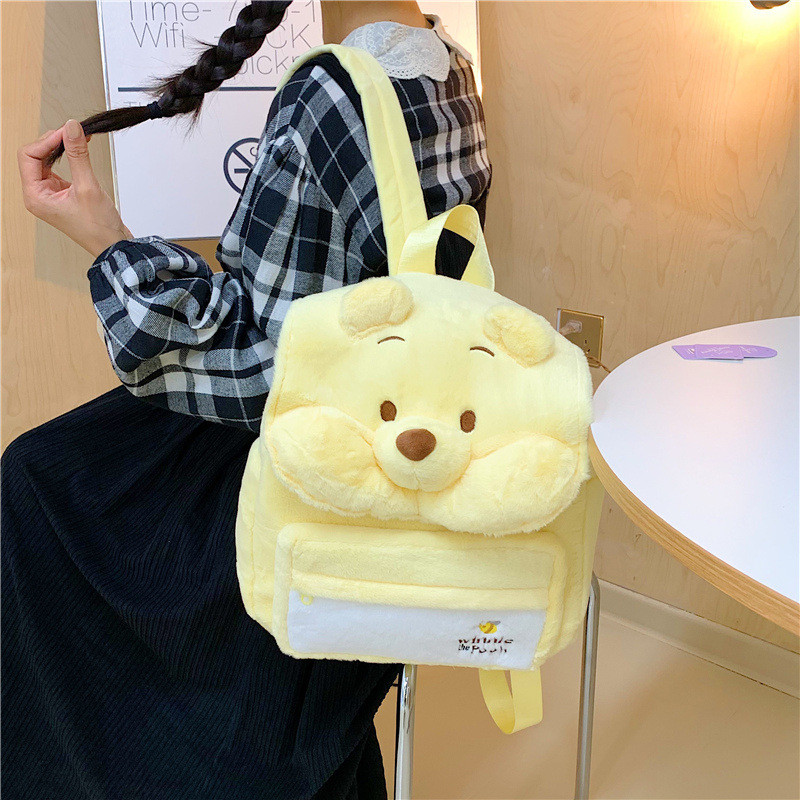 GC2 Winnie The Pooh Zootopia Ba Lô Dành Cho Học Sinh Dung Tích Lớn Nhẹ Dễ Thương Nick Wilde Túi Đi Học CG2