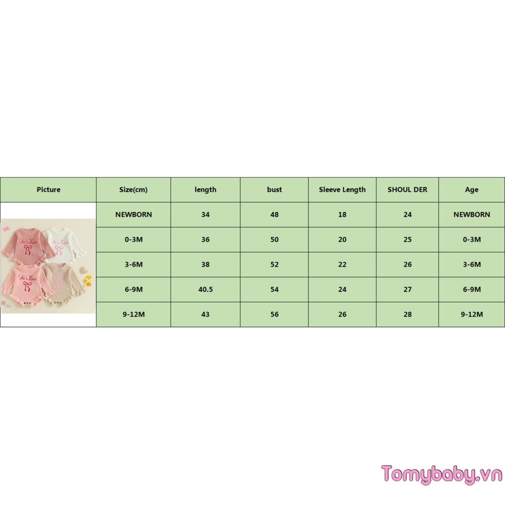 Bé Gái Đan Áo Liền Quần Dài Tay Cổ Tròn Thêu Nơ Chữ Body Cho Hàng Ngày
