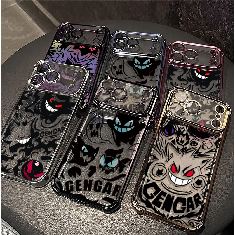 Vỏ Gengar Cho Redmi 15C 15 Note 14 PRO 4G 5G 9 10 11 Pro 12S 11S 10S 9S 10 9A Anime Cool Pokemon Mạ Mềm Trong Suốt Chống Rơi