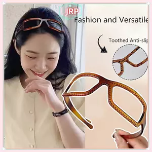 JRP Thời Trang Cá Tính Nhựa Hình Dạng Tóc Kính Mát Hình Dạng Băng Đô Quấn Tóc Nữ Phong Cách Hàn Quốc Đơn Giản Tóc Vòng JRP