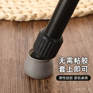 Bàn Đa Năng Ghế Chân Miếng Lót Chân Miếng Lót Bảo Vệ Loại Ghế Phân Chống Mài Mòn Silicon Dày Miếng Lót Chống Trơn Trượt Tắt Tiếng 1A5X