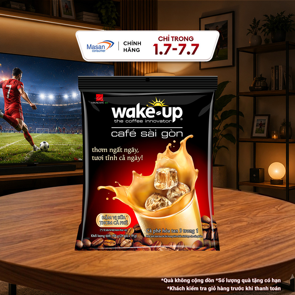 Cà phê Wake up Sài Gòn - Túi 24gói x 19gr