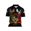 ATR3 3D In Cờ Mexico Áo Sơ Mi Polo Thích Hợp Cho Nam Nữ Áo Thời Trang Tay Ngắn Nút Áo Sơ Mi POLO