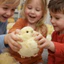 DELMER Squishy Pinching Đồ chơi, Thiết kế dễ thương Đồ chơi Squishy gà vàng, Trò chơi bật lên Silicone Kết cấu mực phục hồi chậm Hen Chicks Bóp đồ chơi Trò chơi giác quan