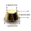 TMOY 10 Bộ Túi Kim Loại Chân Đáy Đinh Tán Cho DIY Da Đinh Tán Túi Bảo Vệ Mặc Đinh Tán Cho Túi Đáy Túi Thắt Lưng Phụ Kiện TMOY