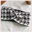 JRP Houndstooth Họa Tiết Nữ Phụ Kiện Tóc Cho Nữ Rộng Viền Phong Cách Tóc Vòng Viền Thời Trang s JRP