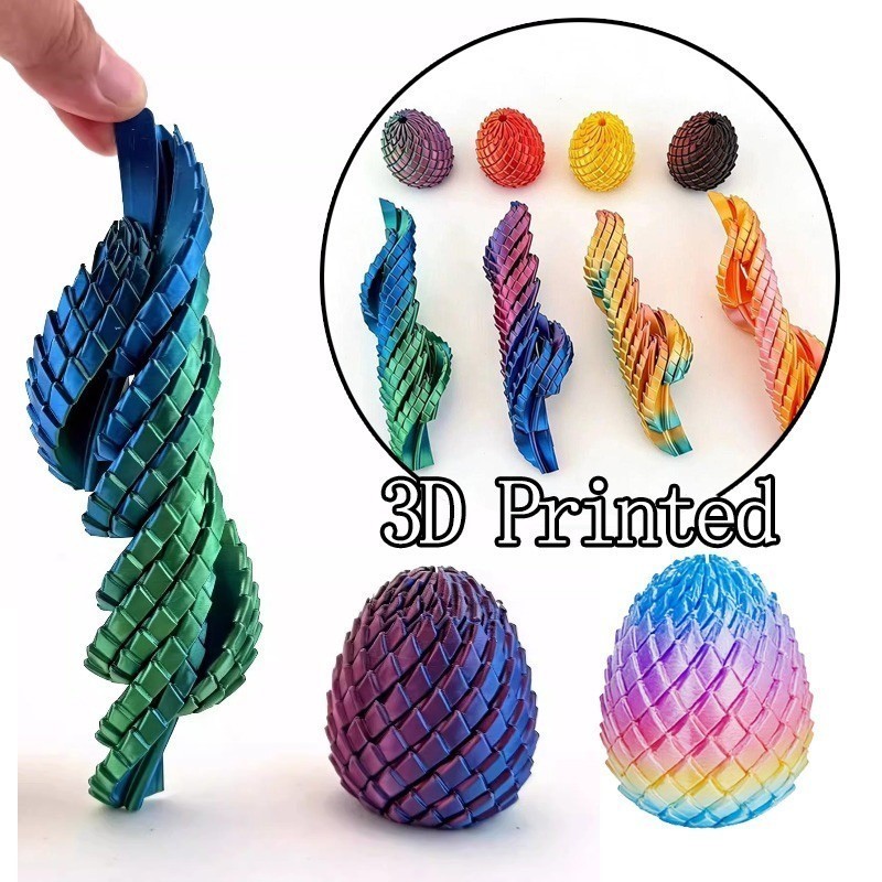 Đồ Chơi Giảm Stress Trứng Rồng In 3D Biến Hình Fidget Toys - Mèo Béo Kids Store