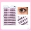Dây mỏng Cụm lông mi dán sẵn C Curl Lông mi giả có thể tái sử dụng để mua sắm Hẹn hò Sử dụng hàng ngày