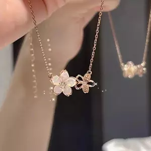 VFZ Thanh Lịch Tinh Tế Zircon Hoa Anh Đào Nelace Cho Nữ Cô Gái Thời Trang Hoa Choker Nelace Dự Tiệc Phụ Kiện Trang Sức Quà Tặng Louislifecool