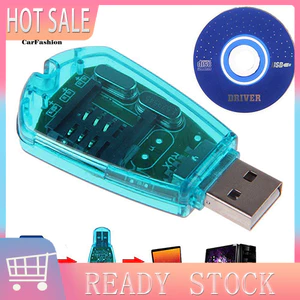 < CarFashion > Đầu đọc thẻ SIM tiêu chuẩn cho điện thoại di động USB Sao chép Máy sao chép SMS Backup GSM / CDMA + CD